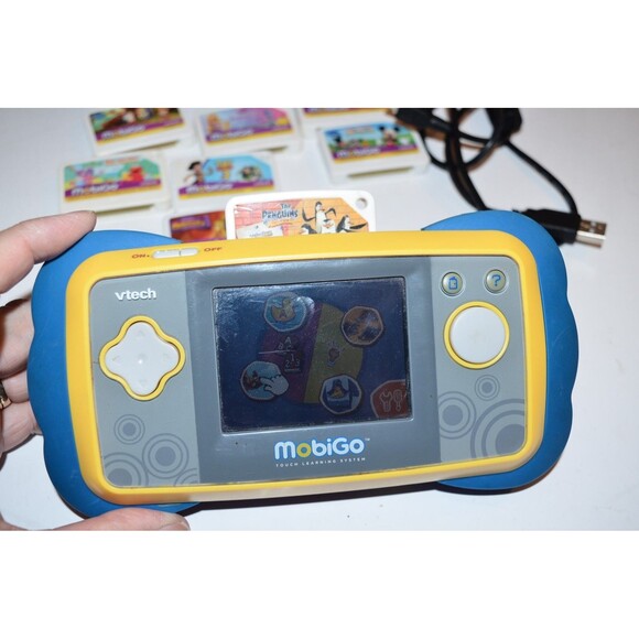 VTech MobiGo Touch Yellow Learning System And 8 Games READ  Working - Picture 12 of 14